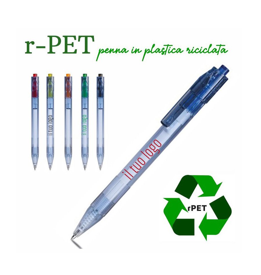 Penna in plastica riciclata
